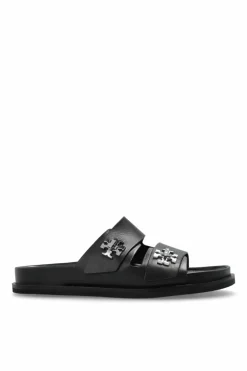 Tory Burch BLACK Leather slides