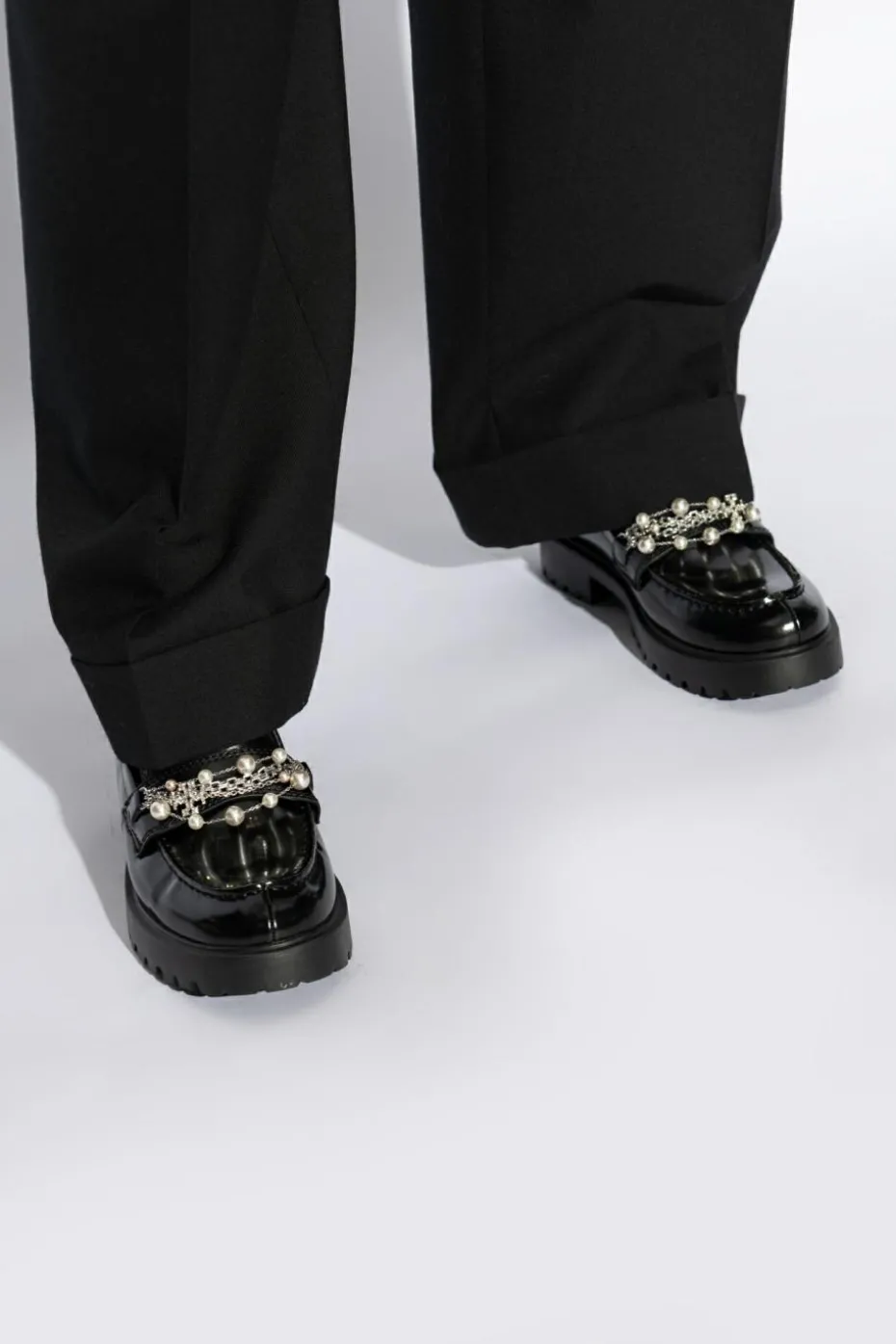 Tory Burch BLACK 'Lug' shoes type 'loafers'