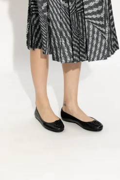 Tory Burch BLACK ‘Minnie Travel’ ballet flats