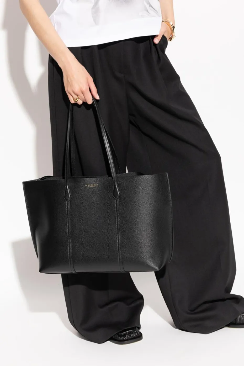 Tory Burch BLACK "Perry" shopper bag
