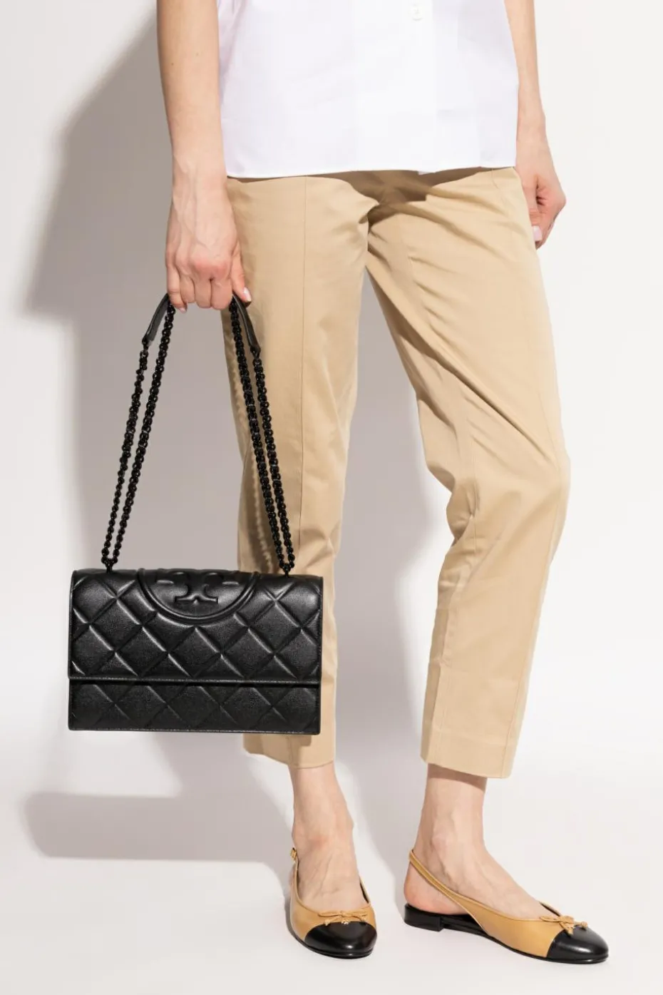 Tory Burch BLACK Shoulder bag Fleming