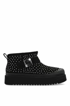 Tory Burch BLACK Snow boots with logo