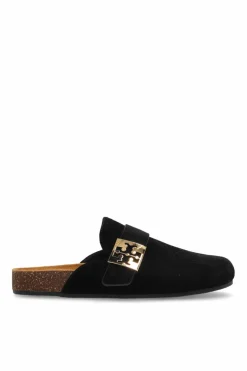 Tory Burch BLACK Suede slides Mellow