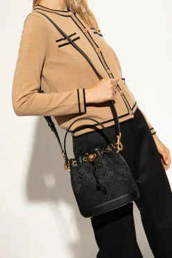 Tory Burch BLACK ‘T Monogram’ bucket bag