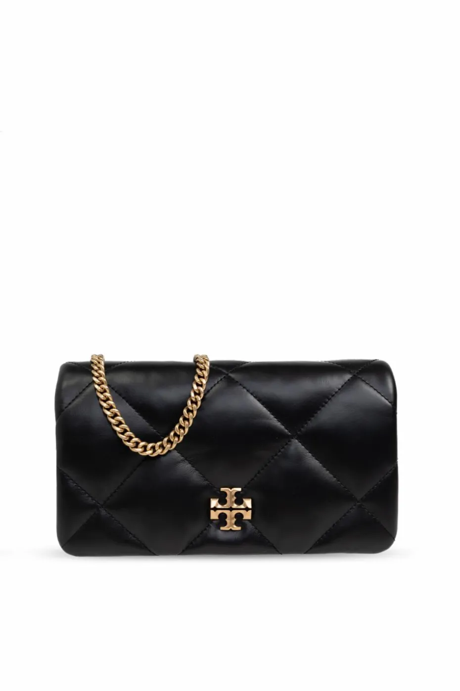 Tory Burch BLACK Wallet Kira on a chain