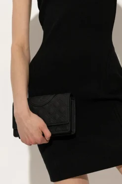 Tory Burch BLACK Wallet with logo