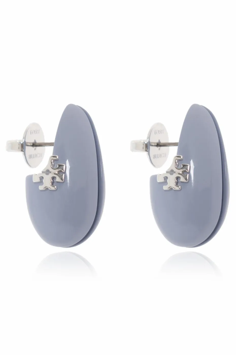 Tory Burch BLUE Earrings with logo