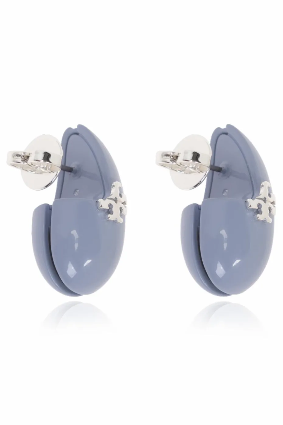 Tory Burch BLUE Earrings with logo