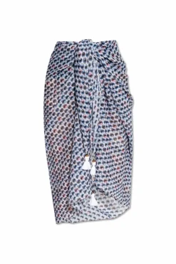 Tory Burch BLUE Printed Pareo