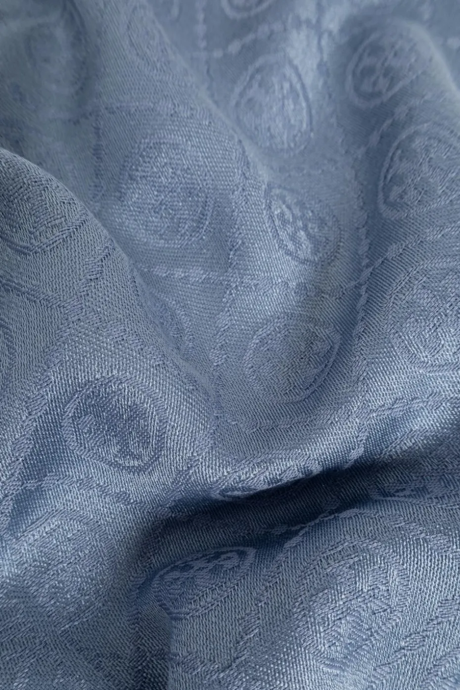 Tory Burch BLUE Scarf with monogram