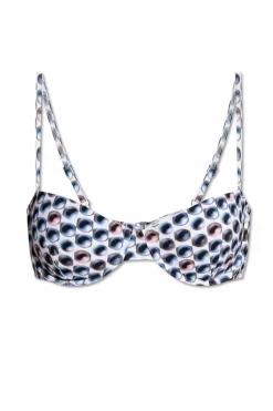 Tory Burch BLUE Swimsuit Top