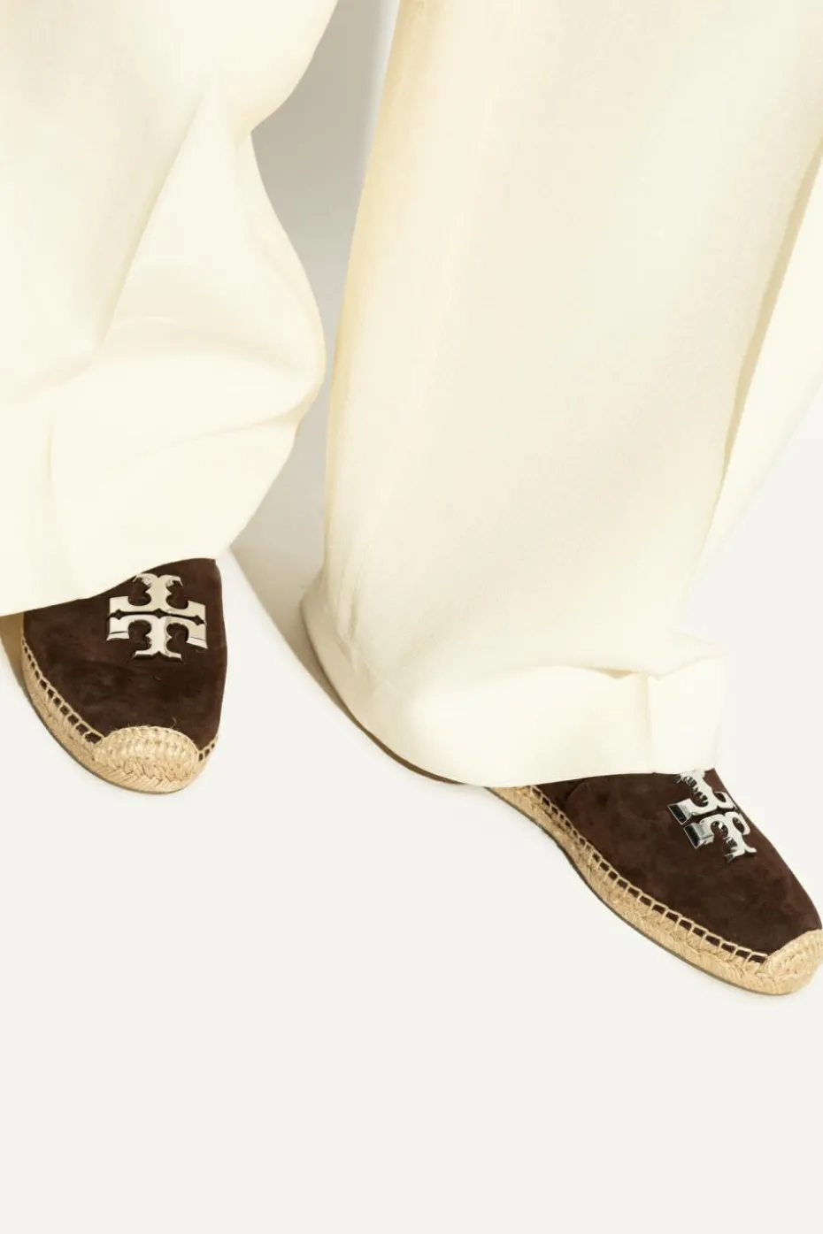 Tory Burch BROWN Espadrilles `Eleanor`
