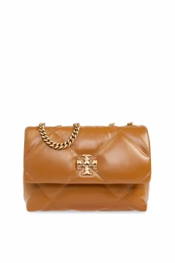 Tory Burch BROWN Kira Diamond Small Shoulder Bag