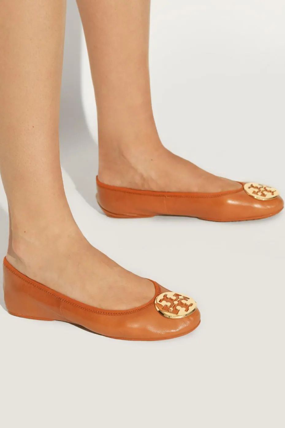 Tory Burch BROWN Leather ballet flats