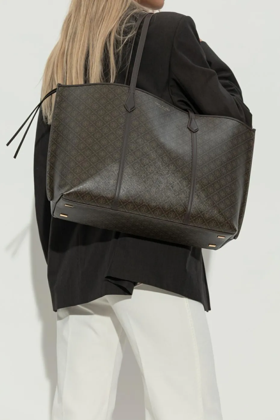 Tory Burch BROWN Shopper bag "Perry"