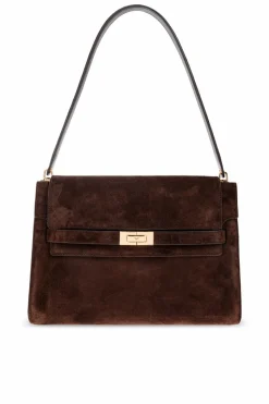 Tory Burch BROWN Shoulder bag `Lee Radziwill Large`