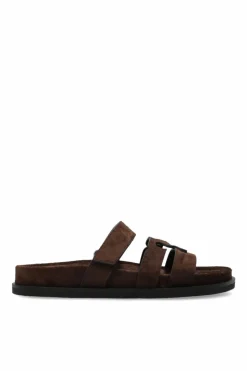 Tory Burch BROWN Suede slides