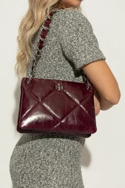 Tory Burch BURGUNDY Shoulder bag "Kira Diamond"
