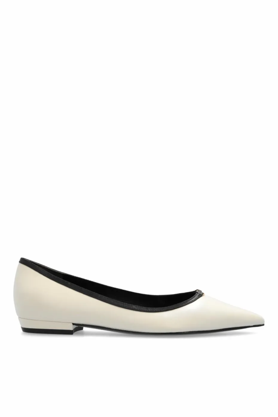 Tory Burch cream Ballet Flats with Logo