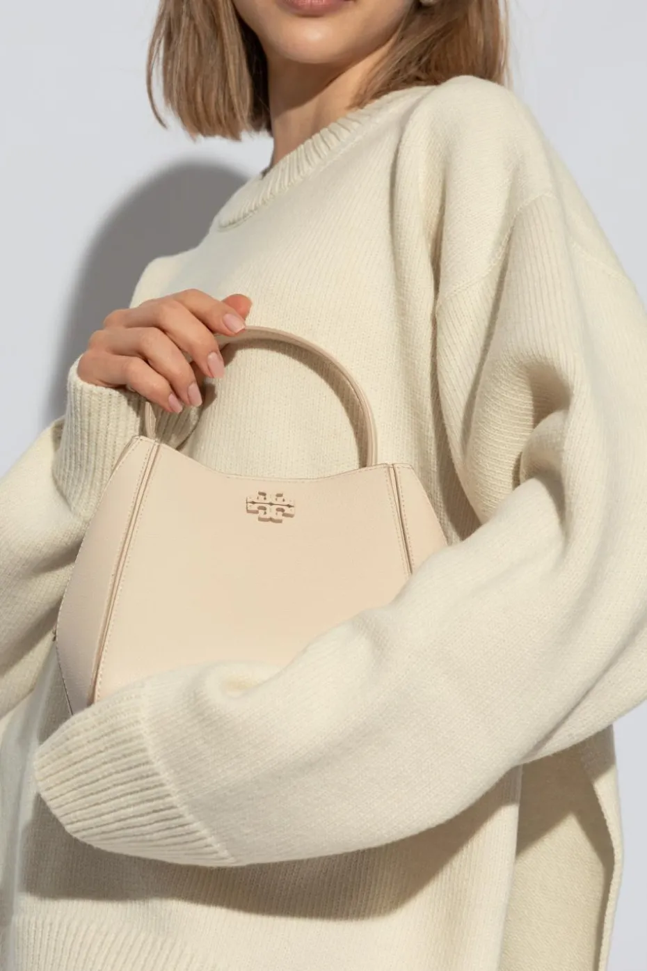 Tory Burch cream Mcgraw Small Shoulder Bag