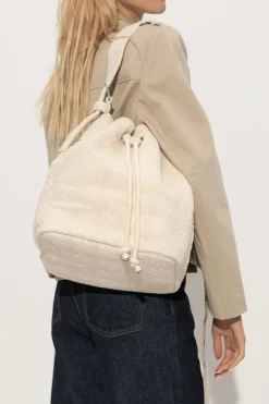 Tory Burch cream Shoulder bag "T-Monogram Terry"