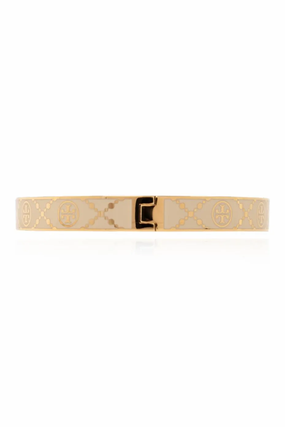 Tory Burch cream `T Monogram` Bracelet