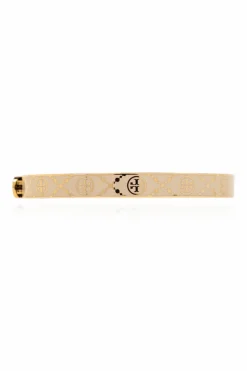 Tory Burch cream `T Monogram` Bracelet