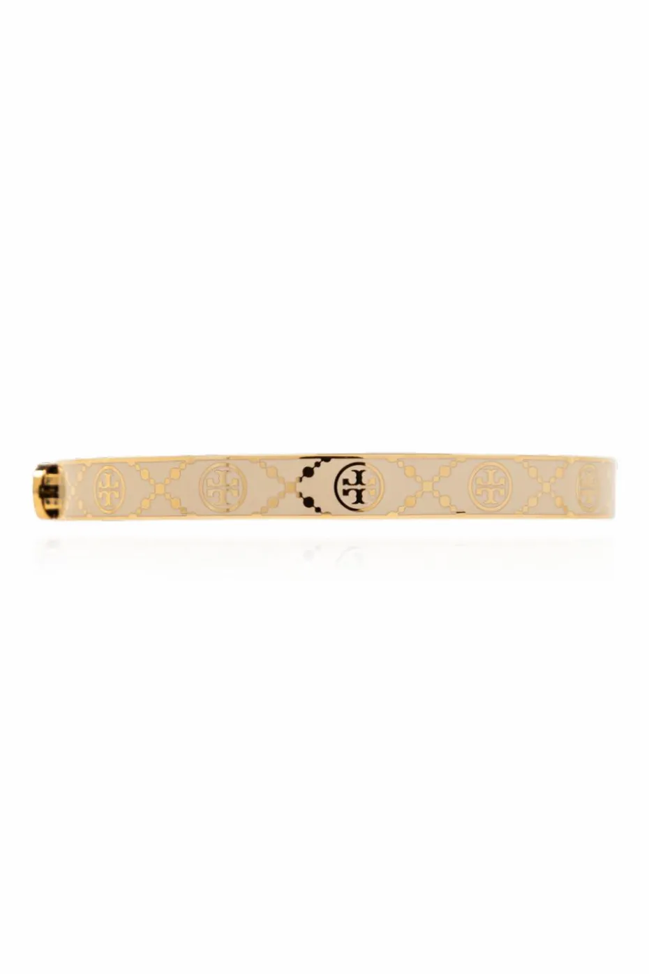 Tory Burch cream `T Monogram` Bracelet