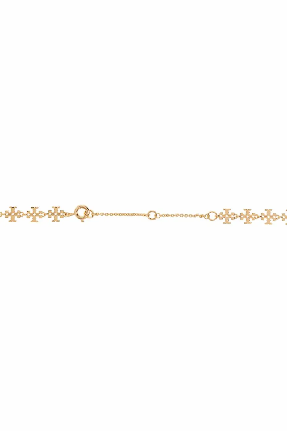 Tory Burch GOLD Brass necklace with logo
