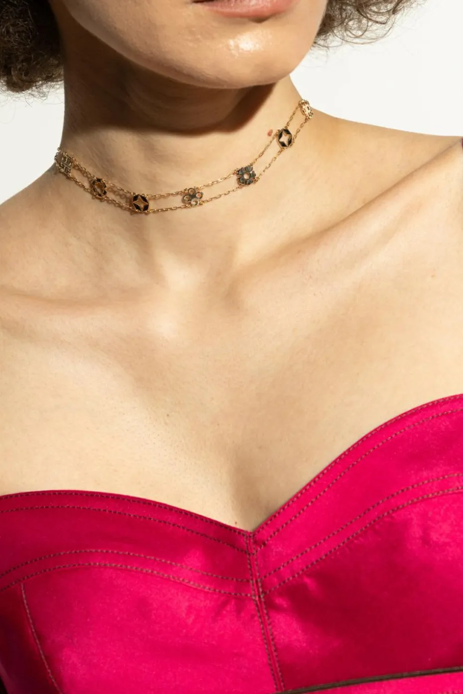 Tory Burch GOLD Brass necklace