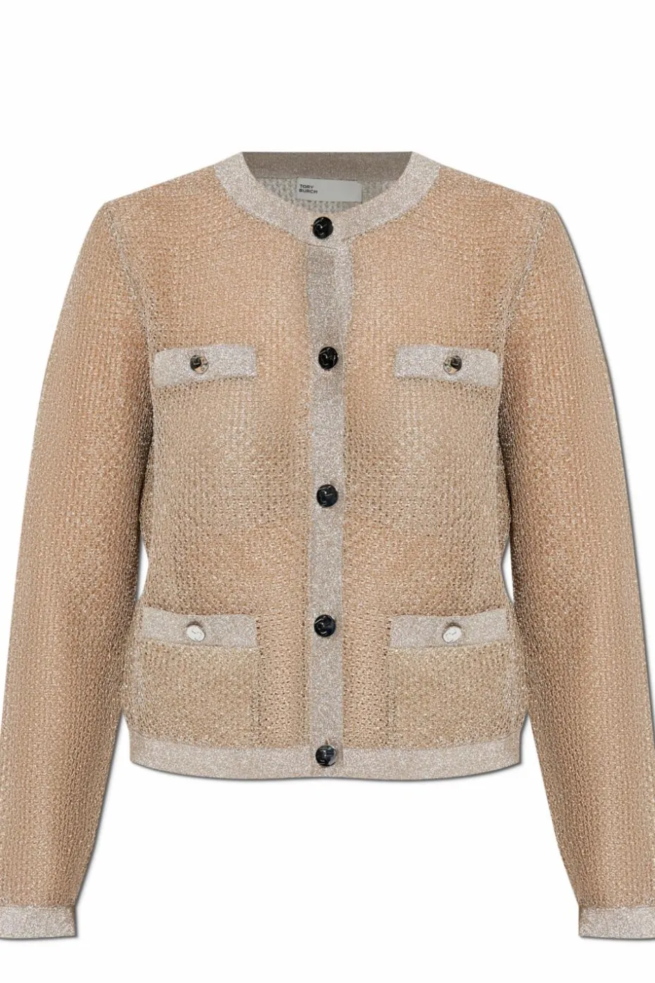 Tory Burch GOLD Button-up Cardigan