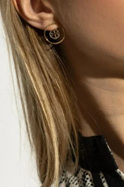 Tory Burch GOLD Earrings with Crystals