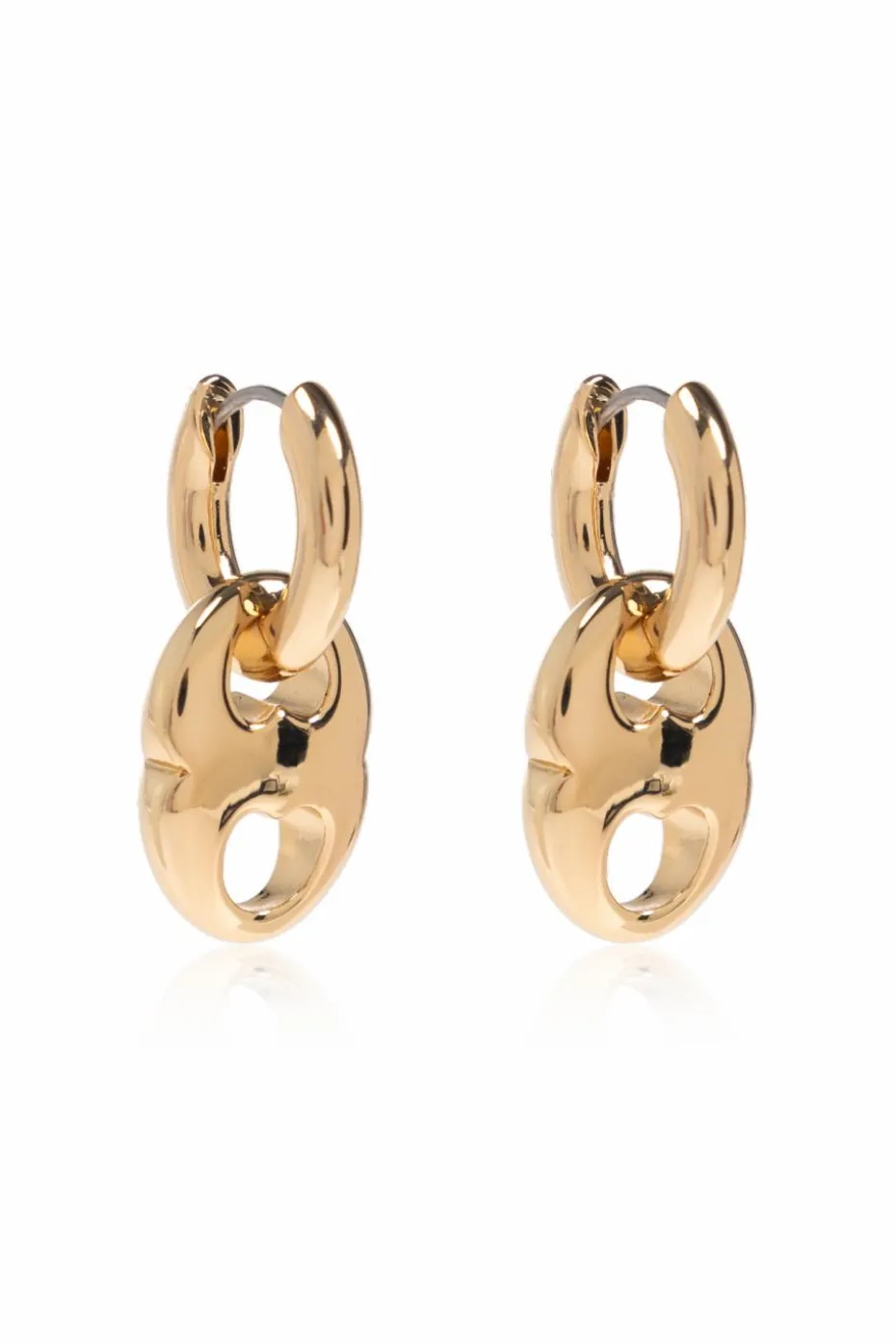 Tory Burch GOLD Earrings with engraved logo