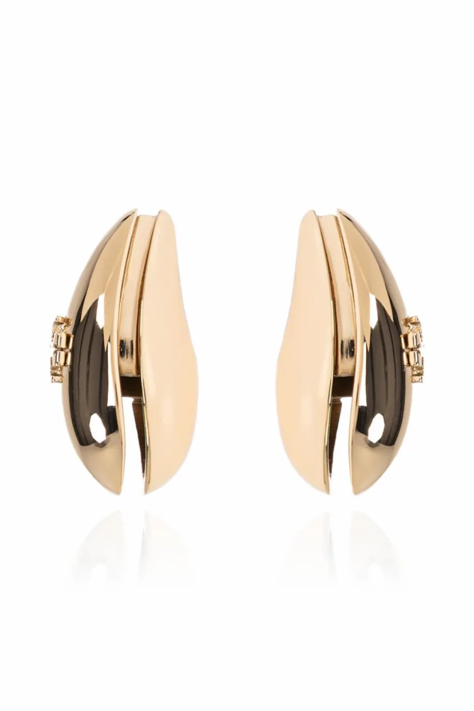 Tory Burch GOLD Earrings with embossed logo