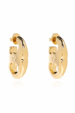 Tory Burch GOLD Earrings with engraved logo