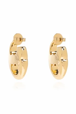 Tory Burch GOLD Earrings with engraved logo