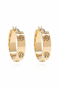 Tory Burch GOLD Logo-embossed earrings