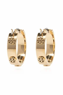 Tory Burch GOLD Logo-embossed earrings
