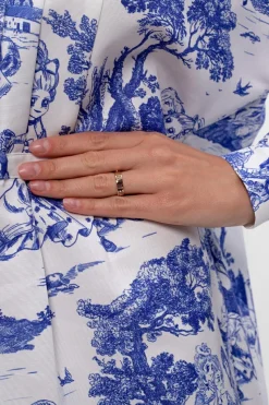 Tory Burch GOLD Logo-embossed ring
