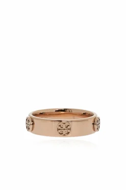 Tory Burch GOLD Logo-embossed ring