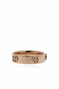 Tory Burch GOLD Logo-embossed ring