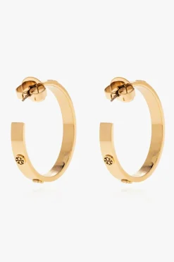 Tory Burch GOLD ‘Miller’ round earrings