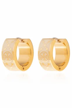 Tory Burch GOLD Monogrammed earrings