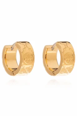 Tory Burch GOLD Monogrammed earrings