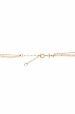 Tory Burch GOLD Pearl necklace