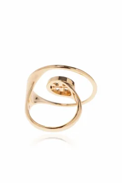 Tory Burch GOLD Ring with crystals