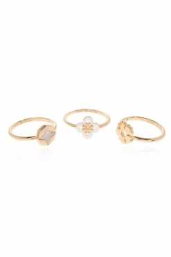 Tory Burch GOLD Set of three rings