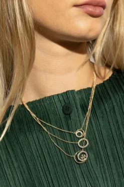 Tory Burch GOLD Triple Necklace