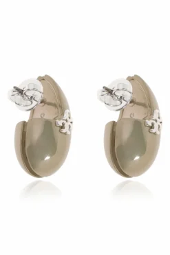 Tory Burch GREEN Earrings with logo