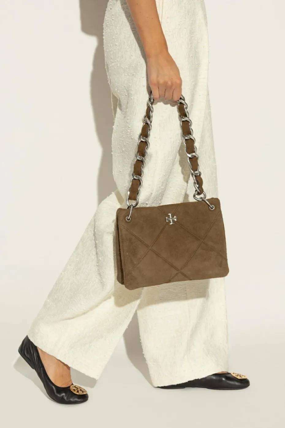 Tory Burch GREEN Shoulder bag "Kira Diamond"